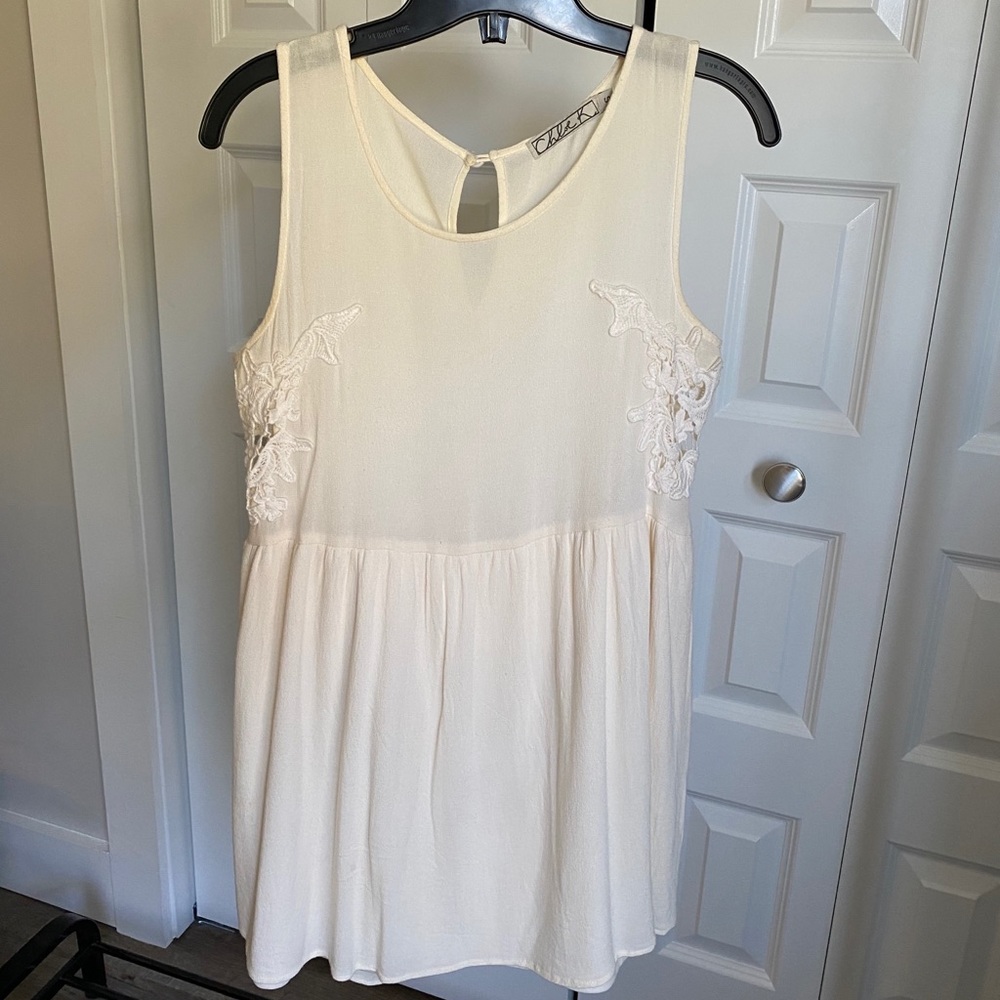 Long cream shirt